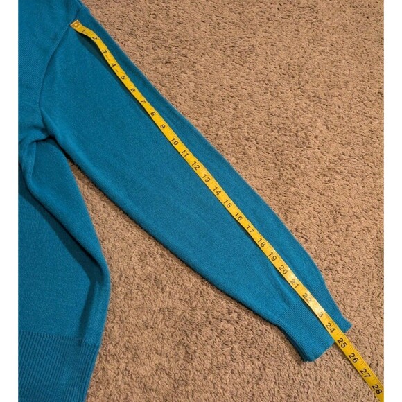 Vintage Robert Bruce Long Sleece V-Neck Sweater Union Made in USA Men's Large - Picture 8 of 8